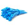Reusable Silicone Cable Twist Ties Organizer Perfect for Cord Management, Electronics Wire Strips, Kitchen, Garden Rubber Wraps and Gear Zip Tie Straps (7 inches, Non-Velcro) 30-Pack - Blue