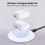 LETSCOM Ultra Slim Wireless Charger, Qi-Certified 15W Max Fast Wireless Charging Pad, Compatible with iPhone 12/11/11 Pro/XS Max/XR/XS/X/8/8+, Galaxy Note 10/Note 10+/S10/S10+/S10E (No AC Adapter)
