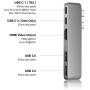 Purgo Mini USB C Hub Adapter Dongle for MacBook Air M1 2020-2018 and MacBook Pro M1 2020-2016, MacBook Pro USB Adapter with 4K HDMI, 100W PD, 40Gbps TB3 5K@60Hz, USB-C and 2 USB 3.0.