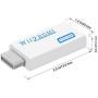 Wii to HDMI Converter,Output Video Audio Adapter HDMI Converter 1080P ,Wii HDMI Adapter with 3,5mm Audio Jack&HDMI Output Compatible with Wii, Wii U, HDTV, Supports All Wii Display Modes 720P, NTS