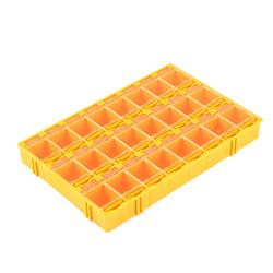 Uxcell a16010300ux0102 Plastic 24 Compartments Electronic Components Storage Box Case
