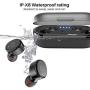 TOZO T10 Bluetooth 5.0 Wireless Earbuds with Wireless Charging Case IPX8 Waterproof TWS Stereo Headphones in Ear Built in Mic Headset Premium Sound with Deep Bass for Sport Black