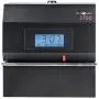 Pyramid Time Systems 3700 Heavy Duty Steel Time Clock and Document Stamp, Prints employee time & up to 14 pre-programmed messages, Made in the USA, Black