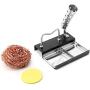 QWORK Soldering Iron Tip Cleaner Set, Solder Iron Assist Accessories DIY Kit, (1pcs Solder Stand Holder+1pcs Cleaning sponge + 1Pcs Soldering Tip Cleaning Ball)