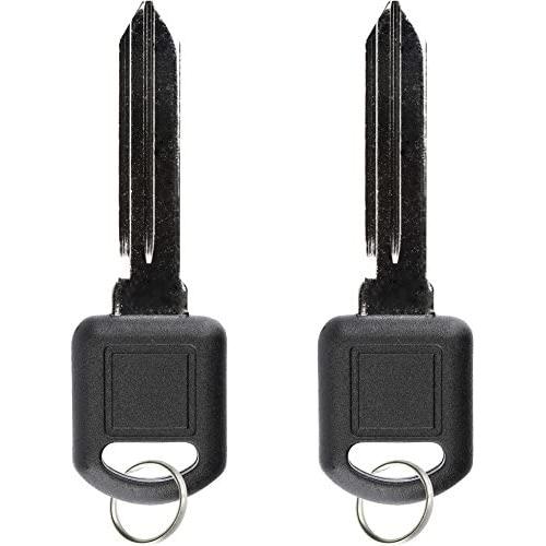 KeylessOption Replacement Uncut Ignition Car Chip Key Transponder For GM Chevy Pontiac PK3, B97-PT (Pack of 2)
