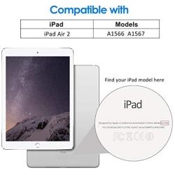 JETech Case for iPad Air 2 (Not for iPad Air 1st Edition), Smart Cover Auto Wake/Sleep, Misty Blue