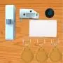 Electronic Cabinet Lock, Hidden DIY RFID Lock Electronic Cabinet Lock ，Invisible Cabinet Lock， RFID Card/Tag Card/Induction Swipe Card to Unlock,for Wooden Cabinet Drawer Locker Cupboard