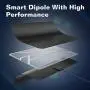 ANTAN Indoor Amplified HD TV Antenna Up to 45 65 Mile Range Support 8K 4K 1080p VHF UHF Free view Television Local Channels for All Indoor TVs with Longer 16.5ft Coax Cable