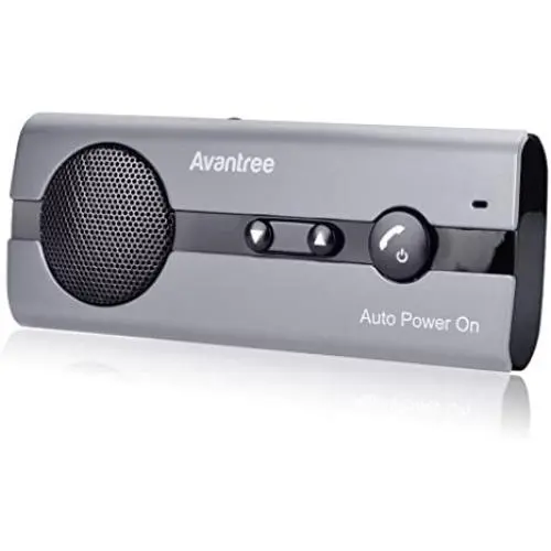 Avantree 10BS Hands-Free Bluetooth Visor Car Kit with Auto Power On Motion Sensor, Wireless in-Car Speakerphone Supports GPS, Music, Compatible with iPhone, Samsung, and Smartphones Avantree 10BS Hands-Free Bluetooth Visor Car Kit with Auto Power On Motion Sensor, Wireless in-Car Speakerphone Supports GPS, Music, Compatible with iPhone, Samsung, and Smartphones