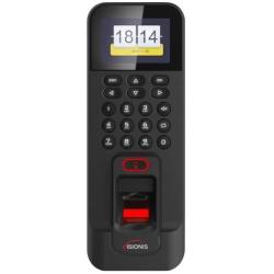 Visionis VIS-3013 Indoor Access Control Time Attendance Black Waterproof WiFi TCP/IP Wiegand Fingerprint Biometric IP42 Card Reader Keypad with Software 125KHz EM Card Compatible 3,000 Users