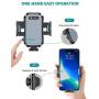 VICSEED Car Phone Mount, [Thick Case & Big Phones Friendly] Long Arm Suction Cup Phone Holder for Car Dashboard Windshield Air Vent Hands Free Clip Cell Phone Holder Compatible with All Mobile Phones