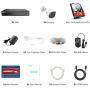 ANNKE 8 Camera Security System 8CH 5MP H.265+ DVR and 8×1080P HD Weatherproof Bullet CCTV Cameras, PIR Detection, White Light Alarm, Email Alert with Snapshots, 1TB Surveillance Hard Drive--S300