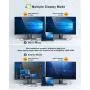 USB C to Dual HDMI Adapter, USB C Docking Station Dual HDMI Monitors for Windows,USB C Adapter with Dual HDMI,3 USB Port,PD Port Compatible for Dell XPS 13/15, Lenovo Yoga,etc