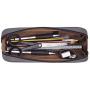 LIHIT LAB Pen Case, 9.4 x 1.8 x 3 inches, Black (A7552-24)