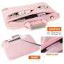 KINGSLONG Laptop Case Sleeve 15 15.6 16 Inch Laptop Bag Lightweight Slim Computer Notebook Ultrabooks Carrying Case Briefcase Cover for Men Women Pink