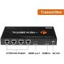 J-Tech Digital 1x4 HDMI Extender Splitter Combo Over Cat5e/Cat6 cable up to 164 feet (50 meters) at 1080P with Local Loop out and Bi-directional IR control (JTDHDEX1x4)