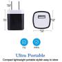Wall Charger Block, Hootek USB Plug 5Pack 1A/5V Wall Charger Plug Charging Cube Brick Charger Box Compatible iPhone 11 XS Max X 8 7 6S Plus, iPad, Samsung Galaxy, LG, HTC, Moto, Android Phone Charger
