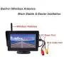 Wireless Backup Camera and 4.3'' Monitor Parking System Kit Windshield Built-in Receiver Night Vision Multifunction Switch Button for Car Vehicle Truck RV Camper Trailer 30-60 Feet Range 12-24V