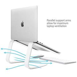 Twelve South Curve for MacBooks and Laptops | Ergonomic desktop cooling stand for home or office, white (special edition)