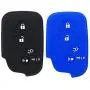 2Pcs XUHANG Sillicone key fob Skin key Cover Keyless Entry Remote Case Protector Shell for Lexus GS430 GS300 IS350 IS250 LS460 GS450h GS350 ES350 LS600h LX570 RX450h RX350 HS250h black blue 2Pcs XUHANG Sillicone key fob Skin key Cover Keyless Entry Remote Case Protector Shell for Lexus GS430 GS300 IS350 IS250 LS460 GS450h GS350 ES350 LS600h LX570 RX450h RX350 HS250h black blue