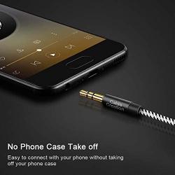 CableCreation Aux Cable for Car, 3.5mm Male to Male Stereo Aux Cord [Hi-Fi Sound，Cotton Braided] Compatible with Headphone, Phone, 2018 Mac Mini, Microsoft Surface Dock, Car Stereo & More, 1.5FT