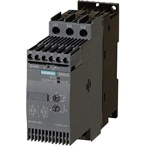 Siemens 3RW3036-1BB14 SIRIUS SOFT STARTER, SIZE S2, 45A, 22KW/400V, 40 DEGREES, 200-480V AC, 110-230V AC/DC, SCREW TERMINALS