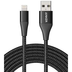 Anker Powerline+ II Lightning Cable (10 ft) MFi Certified iPhone Charger Cable, Extra Long iPhone Charging Cord, Compatible with iPhone SE / 11 Pro Max/Xs Max/XR/X / 8/7 / 6S, iPad, and More
