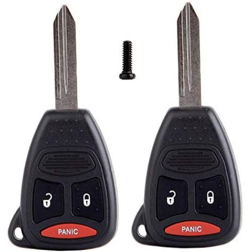 ECCPP Replacement fit for Uncut Keyless Entry Remote Key Fob OHT692713AA OHT692427AA OHT692714AA KOBDT04A (2X)