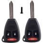ECCPP Replacement fit for Uncut Keyless Entry Remote Key Fob OHT692713AA OHT692427AA OHT692714AA KOBDT04A (2X)