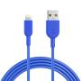 Anker Powerline II Lightning Cable (6ft), MFi Certified for iPhone Xs/XS Max/XR/X / 8/8 Plus / 7/7 Plus / 6/6 Plus (Blue)