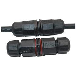 2 Pack IP68 Waterproof Electrical Junction Box Wire connection box for 2 or 3-pin Cables 0.2Inch(5mm）-0.35Inch(9mm) (2 Way)