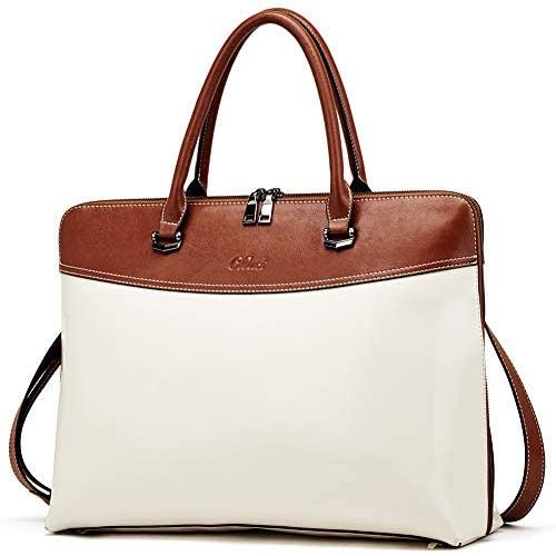 CLUCI Briefcase for Women Oil Wax Leather 15.6 Inch Laptop Business Vintage Slim Ladies Shoulder Bag CLUCI Briefcase for Women Oil Wax Leather 15.6 Inch Laptop Business Vintage Slim Ladies Shoulder Bag