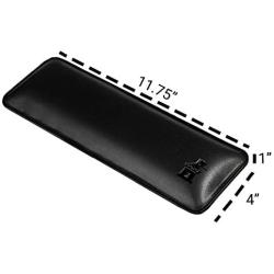 Bailey 60% by Castle - Compact Wrist Rest for Keyboards with Around 61 Keys - Leather Ergonomic Computer Extra Firm Keyboard Wrist Support for Typists, Gaming, Heavy Office Use (Nightfall, 60% Size)