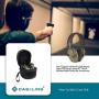 Caseling Hard Case for Howard Leight Impact Sport OD Electric Earmuff. - Includes Mesh Pocket for Accessories. - Black