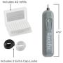 QuickFix+ Professional Series Battery Operated Eraser, Cordless Electric Auto Eraser for Artist Drawing, Sketching, Drafting- Set Includes 40 Eraser Refills, Battery Operated - Black