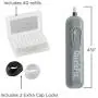 QuickFix+ Professional Series Battery Operated Eraser, Cordless Electric Auto Eraser for Artist Drawing, Sketching, Drafting- Set Includes 40 Eraser Refills, Battery Operated - Black