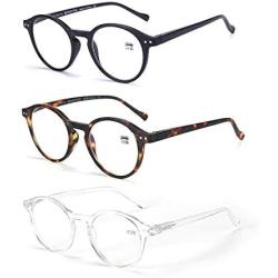 ZENOTTIC Reading Glasses Blue Light Blocking Glasses Round Glasses for Men and Women