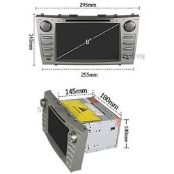 SWTNVIN Camry Car Stereo for 2007 2008 2009 2010 2011,Android 10.0 Double Din in-Dash 8 Inch Touch Screen Multimedia Receiver with Bluetooth GPS Navigation Radio Audio DVD Player TPMS SWC 2GB+16GB