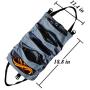 Rolling Tool Pouches for Men – Big Capacity Portable Tools Roll Up Organizer Canvas Pocket Thicken Wearable Store Wrench Screwdriver Bolts Hammers Nails