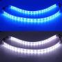 PC RGB LED Strip Light, White Silicone Housing Magnetic PC Case Lighting, 2PCS Strips 42LEDs for 12V 4-Pin RGB LED Header, for ASUS Aura RGB, MSI Mystic Light, ASROCK Aura RGB, Gigabyte RGB Funsion