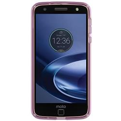 Speck Products CandyShell Clear Case for Moto Z Force Droid Smartphone, Beaming Orchid Purple Clear