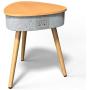 Portable Smart Side Table Bluetooth Speaker with Wireless Charger and USB Charging Dock, Modern Home Studio Smart Table Multifunctional (Orange)