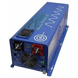 AIMS Power PICOGLF40W24V120V 4000 Watt Pure Sine Inverter Charger, 24Vdc to 120Vac Output, Remote Panel Available, Auto Frequency, Terminal Block, Multi Stage Smart Charger, 7 Battery Type Settings