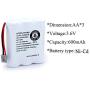 OXWINOU BT-905 BT905 Rechargeable Cordless Handset Phone Battery Compatible with for BBTY0663001 BBTY-0444001 BP-800 BP-905 BT-1006 3.6v 600mAh Ni-CD (3 Pack BT905)