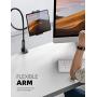 Gooseneck Tablet Mount Holder for Bed - Lamicall Flexible Tablet Arm Clamp, Bed Stand for 4.7-11'' Devices, Such as iPad Mini 7.9, Air 9.7, Pro 10.5/11, Switch, Galaxy Tabs - Black