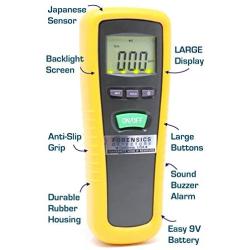 Basic Ammonia Meter by Forensics | 0-1000ppm with 1ppm Resolution | Farm, Poultry, Pig & Livestock | Soft Touch Rubber Grip | Large Display & Backlight |