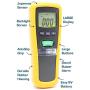 Basic Ammonia Meter by Forensics | 0-1000ppm with 1ppm Resolution | Farm, Poultry, Pig & Livestock | Soft Touch Rubber Grip | Large Display & Backlight |