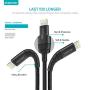 iPhone Charger Set, 2-Pack Overtime Apple MFi Certified Lightning Cables with 1 Dual USB Wall Adapter - 2.4 AMP Compatible w/iPhone 11 Pro Max XS XR X 8 7 6S 6 Plus SE iPad (Black/Black, 6ft)