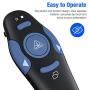 DinoFire Rechargeable Presentation Clicker, Red Light Wireless Presenter Remote, 2.4Ghz USB Clicker for Laptop Presentations, Powerpoint Clicker PPT Slide Clicker for Mac/Win/Keynote/Computer