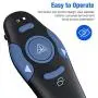 DinoFire Rechargeable Presentation Clicker, Red Light Wireless Presenter Remote, 2.4Ghz USB Clicker for Laptop Presentations, Powerpoint Clicker PPT Slide Clicker for Mac/Win/Keynote/Computer